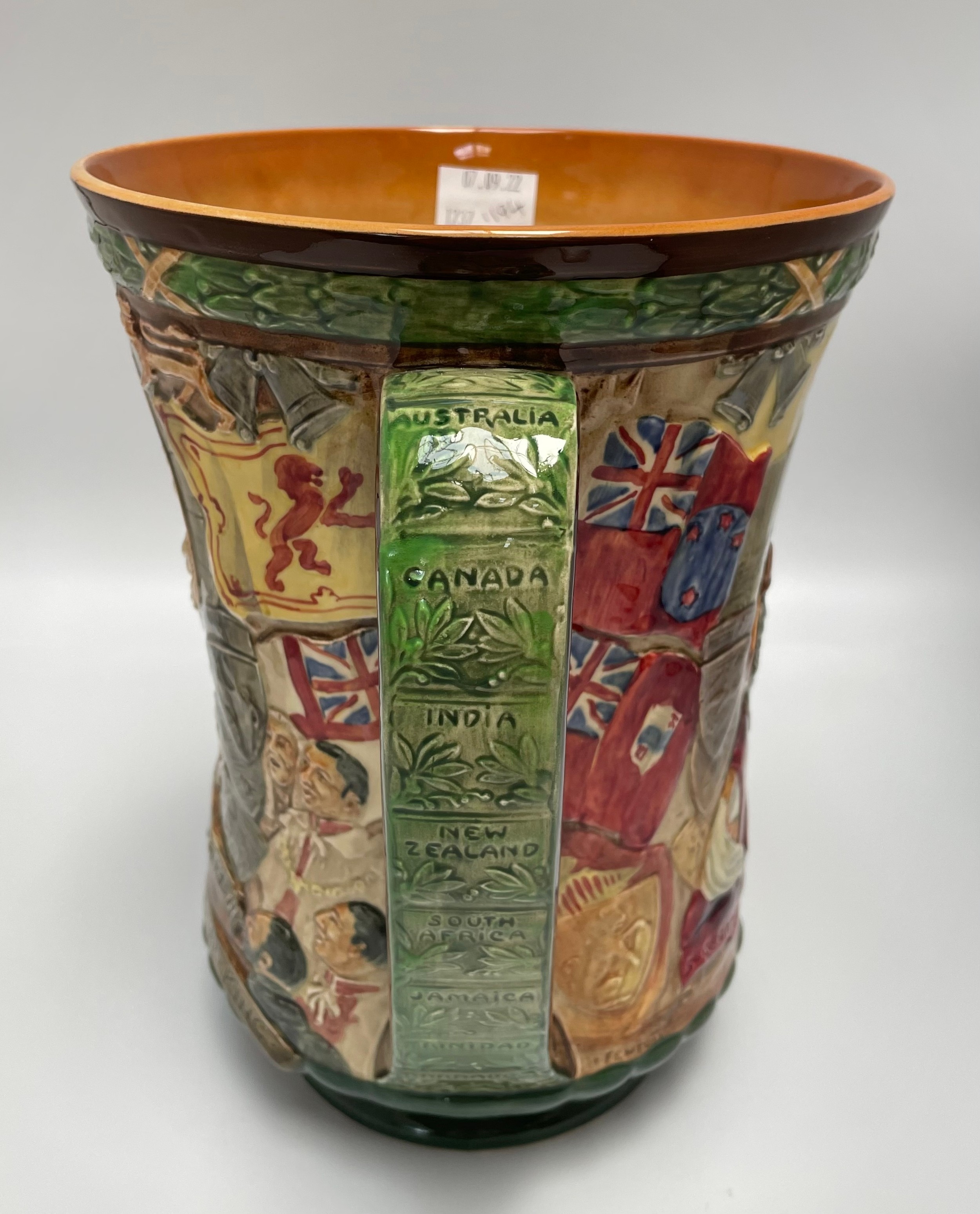 A Royal Doulton twin-handled vase to commemorate the Coronation of George VI & Elizabeth May 1937, - Image 4 of 6