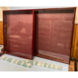 Four Picture Pride Displays wooden showcase dust-proof wall display cabinets with perspex door and