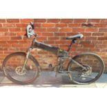 A Legend Etna unisex electric folding black mountain bike - lacking charger/not tested/af