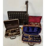 A J.R. Lafleur & Son Ltd Clarinet, together with a Buffet Crampon clarinet and another, all cased,