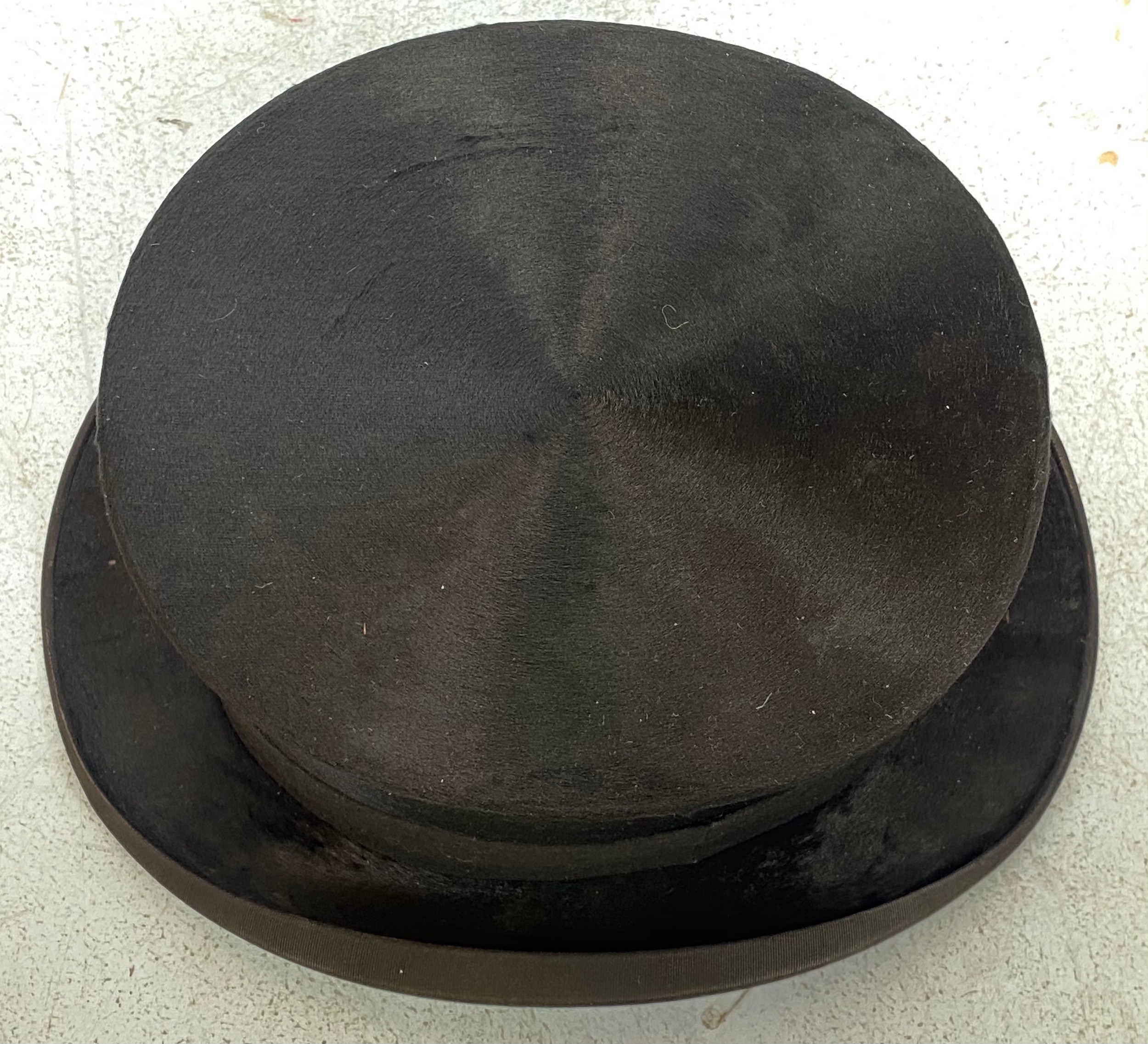 A vintage black silk top hat by Andre & Co. Ltd. Hatters, 163 Piccadilly, W. Andres Superfine, - Image 5 of 8