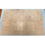Thirty six various WWII Jersey Red Cross Message Bureau forms dated 1942, all with replies verso and