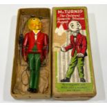 A Luntoy BBC Mr. Turnip painted metal articulated puppet. 'The Children's Favourite Television