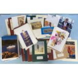 A large quantity of cruise memorabilia including P&O menus from the 90s and 00s, certificate for