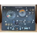 A Submarine control panel ‘Buoy Control’ with dials for Buoy Depth and Fairlead Angle, various