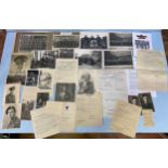 Royal Marine / 45 Commando WWII Interest. A collection of ephemera, photographs and items relating