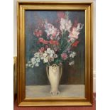 Still life study of flowers in a vase, signed ‘J. T. Cope’ and dated 1914, oil on canvas, framed. 73