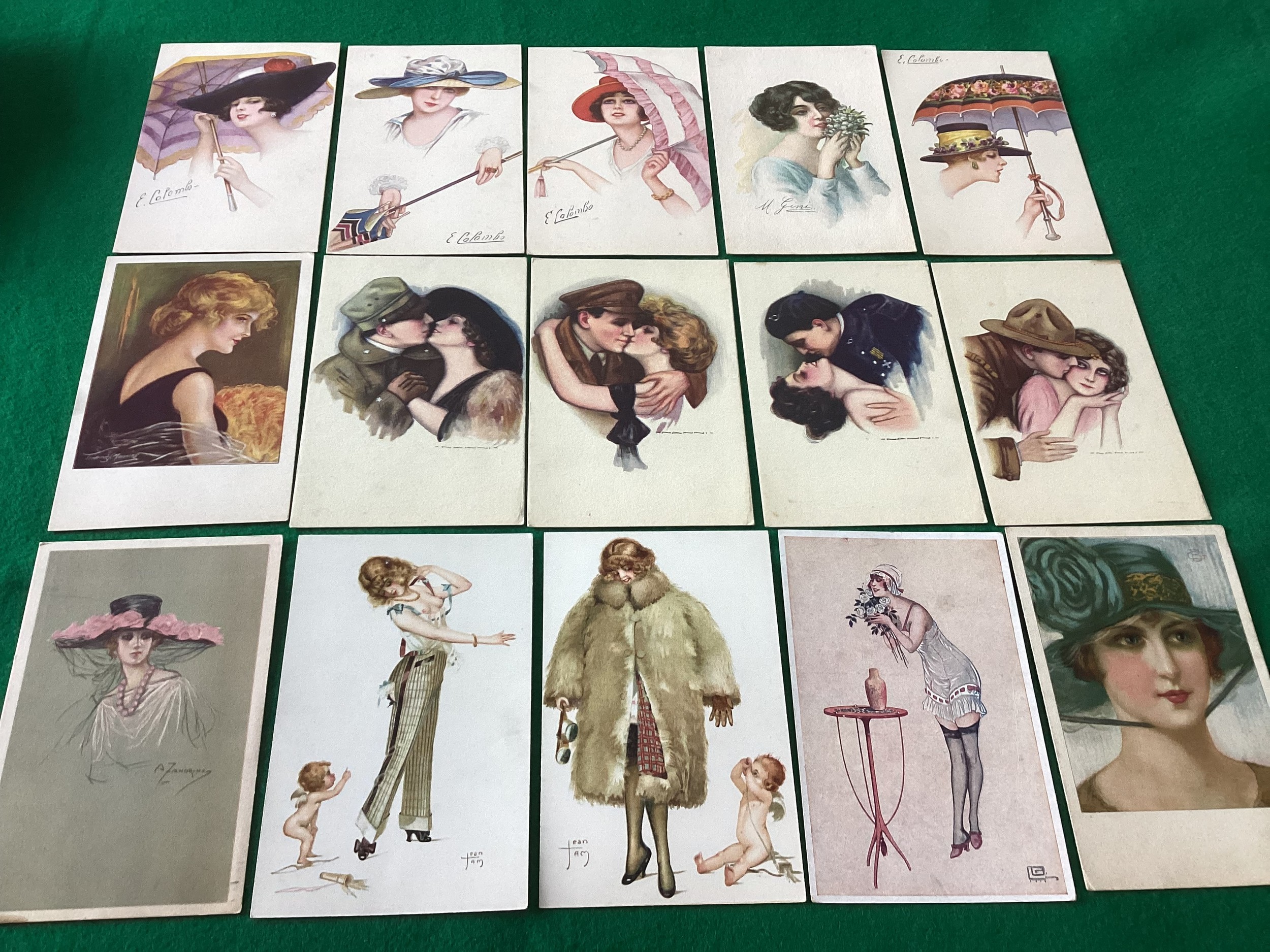 Approximately 90 shipping and 15 artist signed glamour cards, featuring some well collected artists. - Image 3 of 3