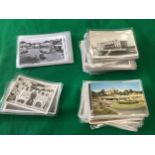 Approximately 90 standard-size postcards – most in plastic sleeves - of Hayling Island from
