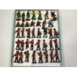Various painted lead soldiers and some Cowboys etc. marked to base ‘Made in Britain’ (39)