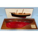 A mahogany half-block model, 'Vonda,' originally built by Souter of Cowes, launched 1960, with red-