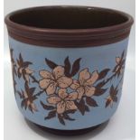 A Langley Ware Art Pottery jardinière by Mary Helen Goodyer, 1885-1893, decorated in Sgraffito