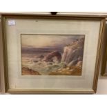 William Cook of Plymouth (late 19th century) ‘Lands End, Cornwall’, signed with monogram,