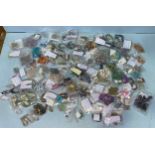 Over 100 bags of semi-precious stones for jewellery making including Garnets, Carnelians, Amethysts,