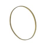 A 21ct yellow gold slave bangle, weighs 11.5 grams.