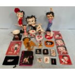 Betty Boop collectables including two King Features Syndicate figurines, one in red flapper dress