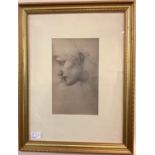 Frederick Hollyer (British 1837-1933) Two platinotype photographic prints of preparatory sketches by