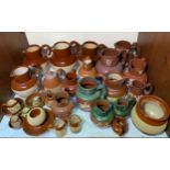 A good quantity of Langley 'Brownware,' 'Bristol ware' and advertising ware jugs small bowls and