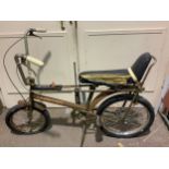 A Raleigh Chopper Mk2 for restoration, bearing registered design no. ‘934256’ and ‘934304’, serial