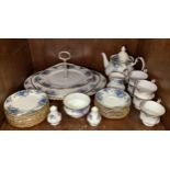 A 31-piece Royal Albert ‘Moonlight Rose’ pattern part tea service comprising teapot, cups,