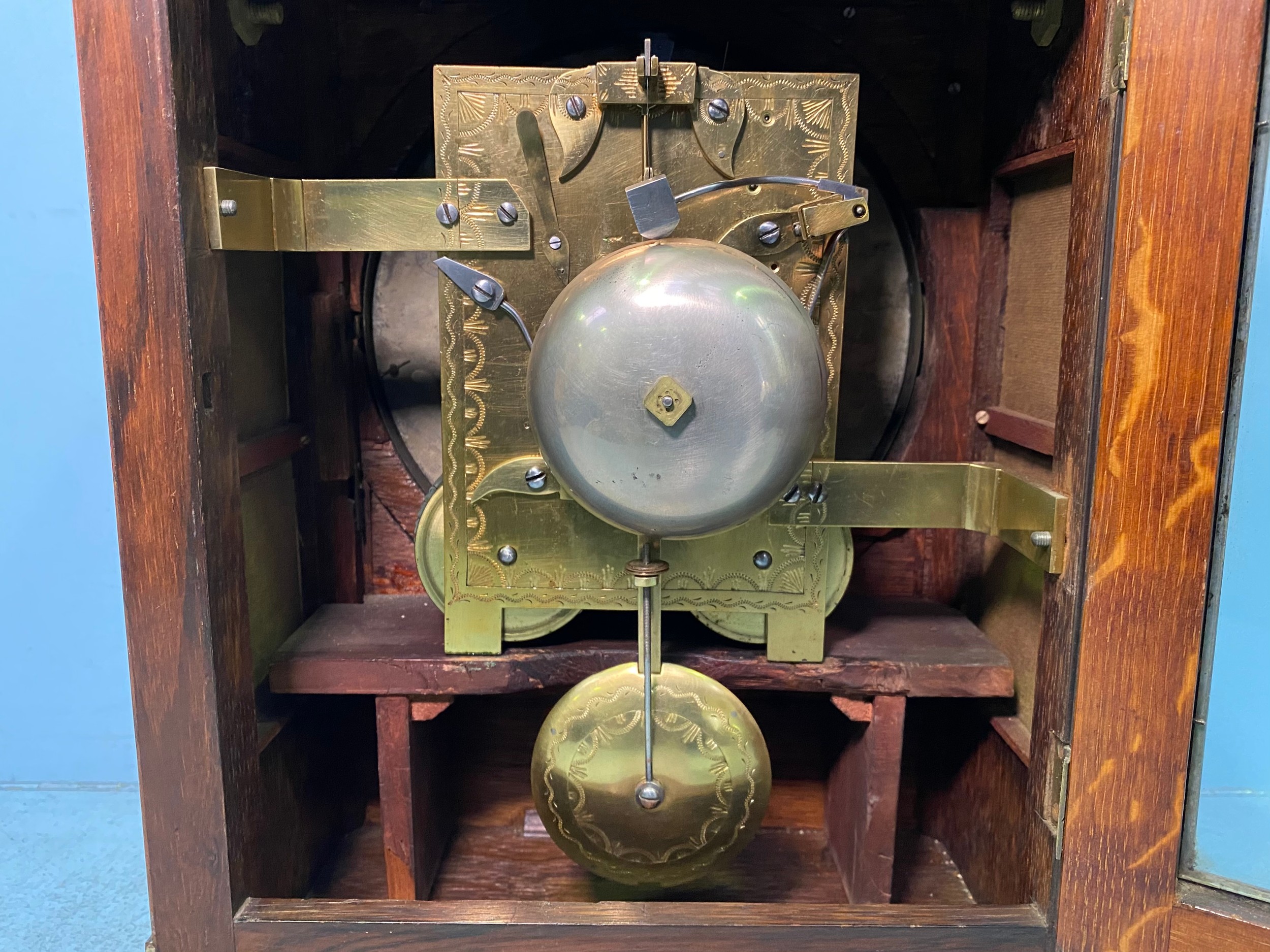 A William IV Brass-Inlaid Rosewood Bracket Clock, by (Elizabeth) Stroud, of Pentonville, the eight- - Image 3 of 5