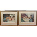 William Russell Flint RA ROI (1880-1969), Two individual works, reclining nude study and nude