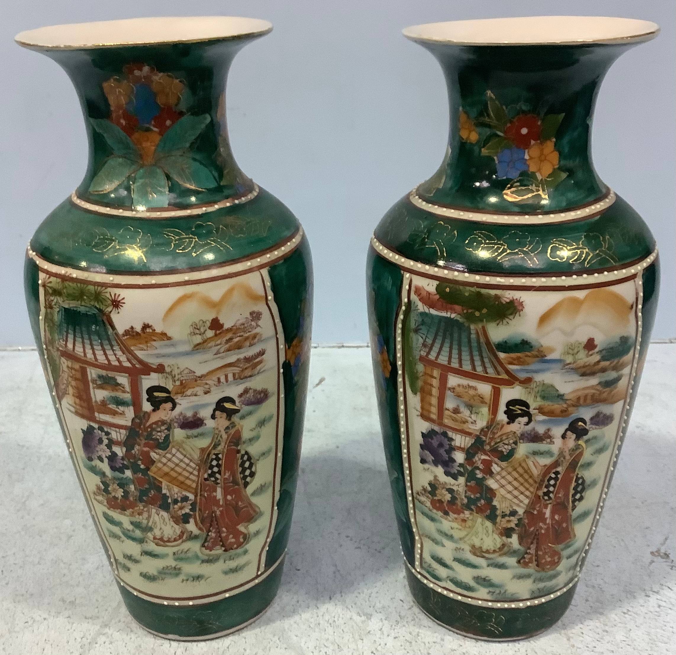 A pair of pâte-sur-pâte decorated urns with covers in the style of Marc-Louis Solon, classically - Image 18 of 22