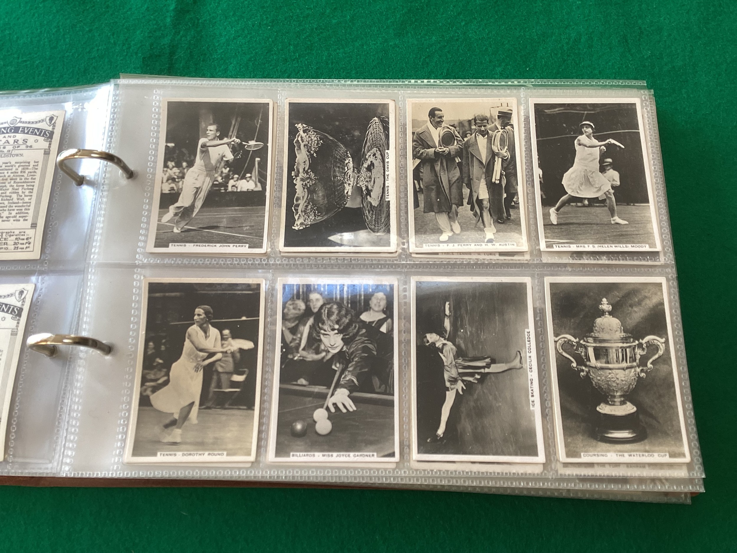 A selection of cigarette cards – with sport featuring strongly – in an album and a tin; 28 Bells - Image 3 of 8