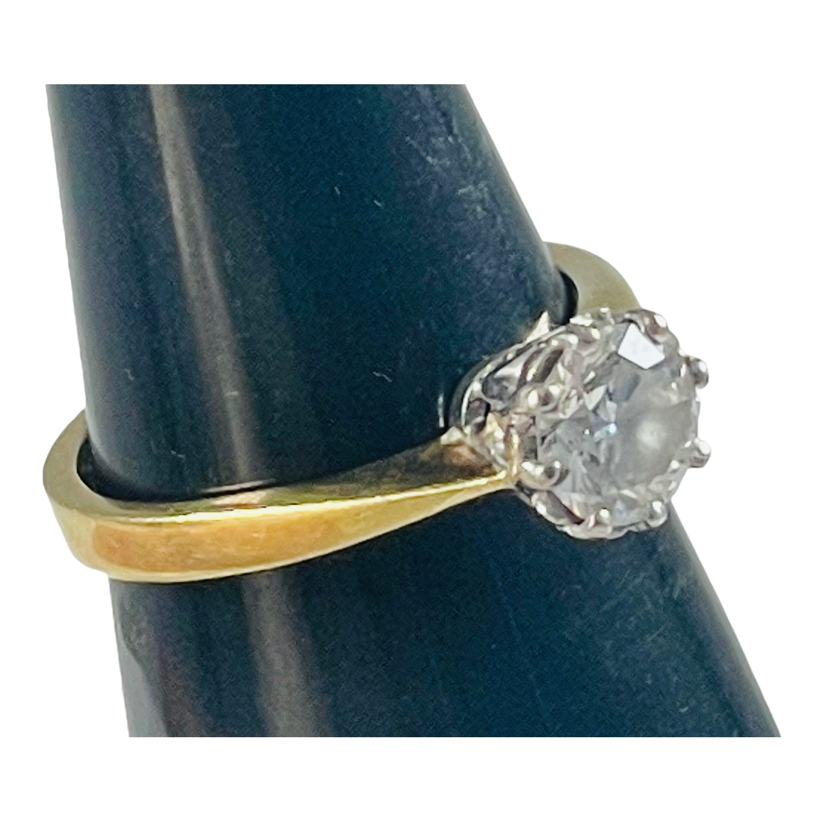 An 18ct gold solitaire diamond ring, the round brilliant cut diamond estimated J colour, SI2 - Image 2 of 6