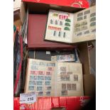 Stamps : large box of pre & post decimal in albums
