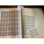 Stamps : Large folder of GB stamps in sheets block