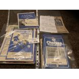 Football : Chelsea home & away programmes 1947/8 o