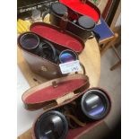 Collectables : 3 sets of binoculars - Carl Zeiss ,