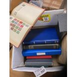 Stamps : Large box of stamps in albums India etc