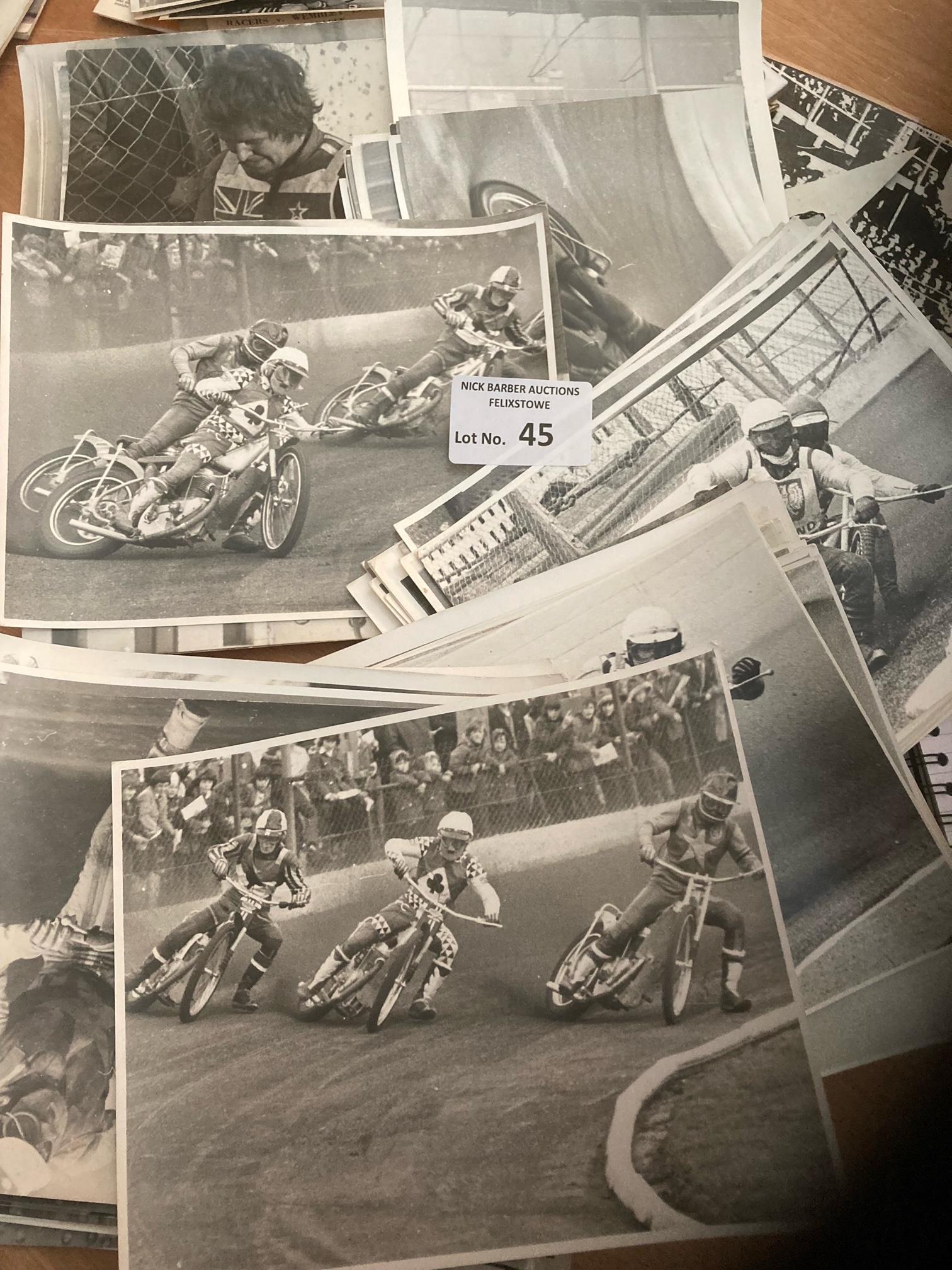 Speedway : 100+ 8x6 photos mostly 1970s b/w in fin