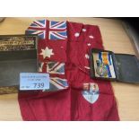 Collectables : Militaria - includes 2 small flags