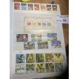 Stamps : Blue album of modern GB mint stamps inc m