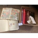 Stamps : Box of variousstamps album goos lot - hea