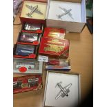 Diecast : Mixed box includes boxed aeroplanes, mod
