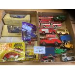 Diecast : 2 small boxes of various diecast include