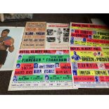 Boxing : Original advertising posters, mostly figh