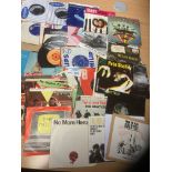 Records : Interesting mix of 7" singles inc Kraftw