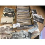 Postcards : A box of 530+ vintage worldwide topo p