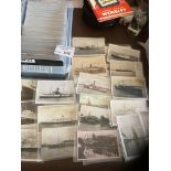 Postcards : Shipping - approx 400 cards in box col