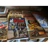 Speedway : Two boxes of books 1960s-70s onwards go