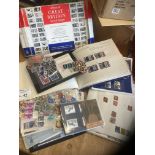 Stamps : GB small box of various inc pre dec comme