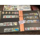 Stamps : GB mint - 3 albums of coomem/definitive m