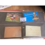 Stamps : Red album of GB stamp prestige booklets (