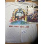 Records : LIVE AID programme & t shirt 13/07/1985