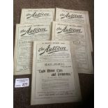 Autocar : Super rare magazines from 1901 x5 Vol 7